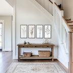 12x24 Whispy Botanicals Silver Bead Gallery Frame