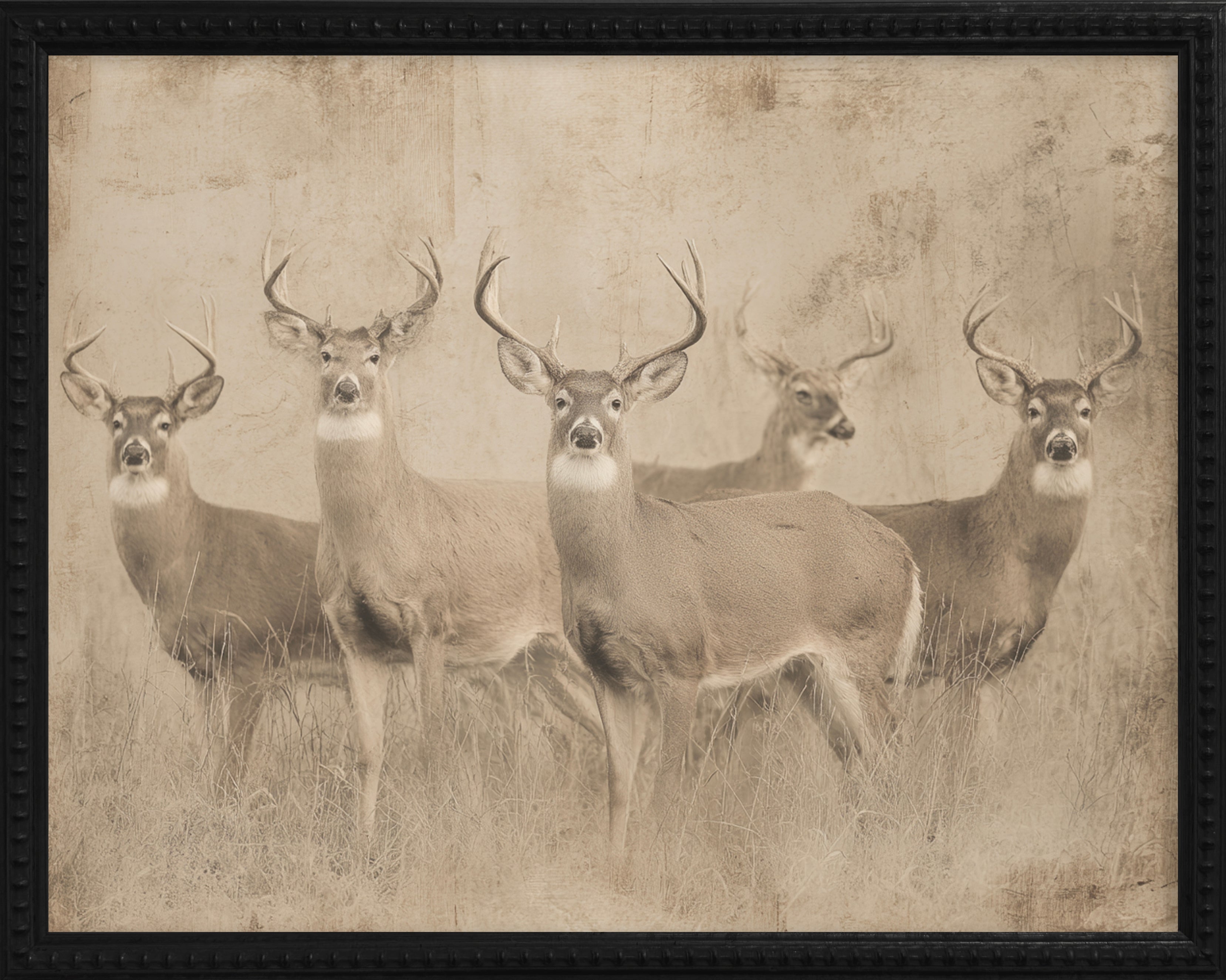 16x20 Black Bead Gallery Frame - Antler Collection - Vint #3