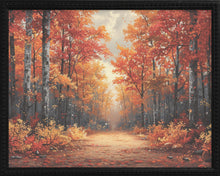 Load image into Gallery viewer, 16x20 Black Bead Gallery Frame - Autumn Path
