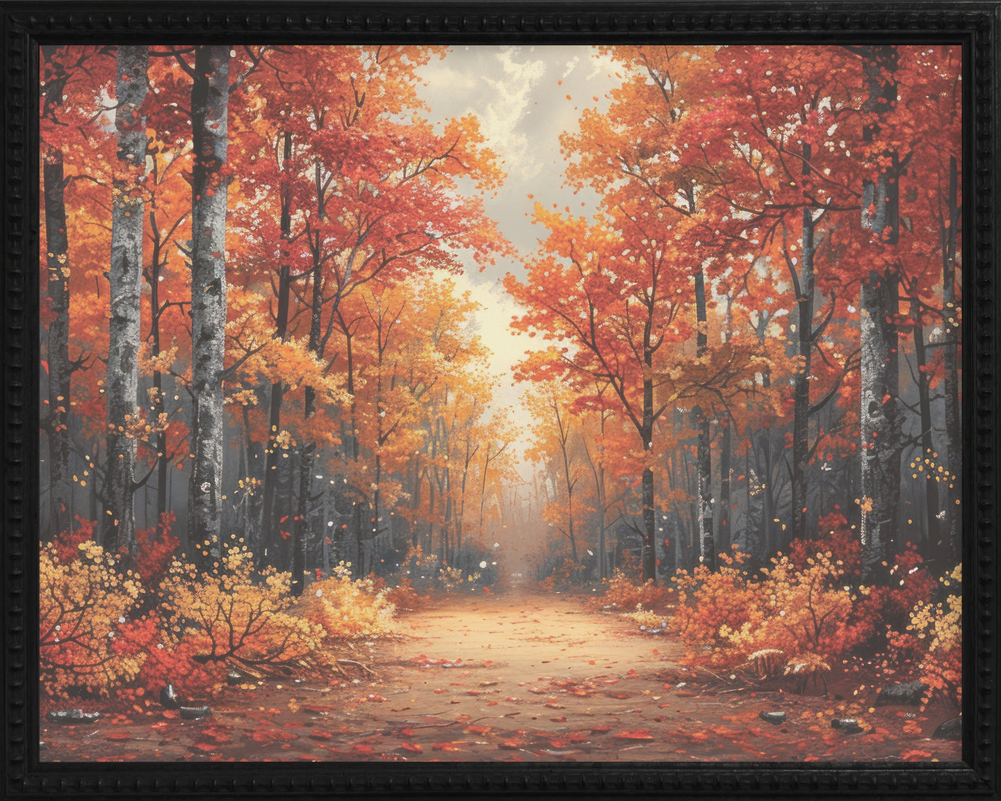 16x20 Black Bead Gallery Frame - Autumn Path