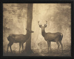 16x20 Black Bead Gallery Frame - Deer in Woods