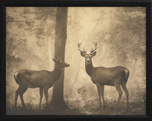 Load image into Gallery viewer, 16x20 Black Bead Gallery Frame - Deer in Woods

