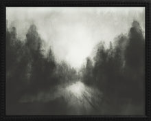 Load image into Gallery viewer, 16x20 Black Bead Gallery Frame - Foggy Moody Landscape
