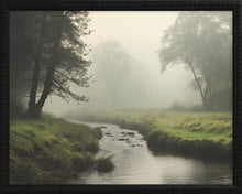 Load image into Gallery viewer, 16x20 Black Bead Gallery Frame - Foggy Stream
