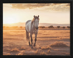 16x20 Black Bead Gallery Frame - Horse with Landscape
