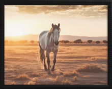 Load image into Gallery viewer, 16x20 Black Bead Gallery Frame - Horse with Landscape
