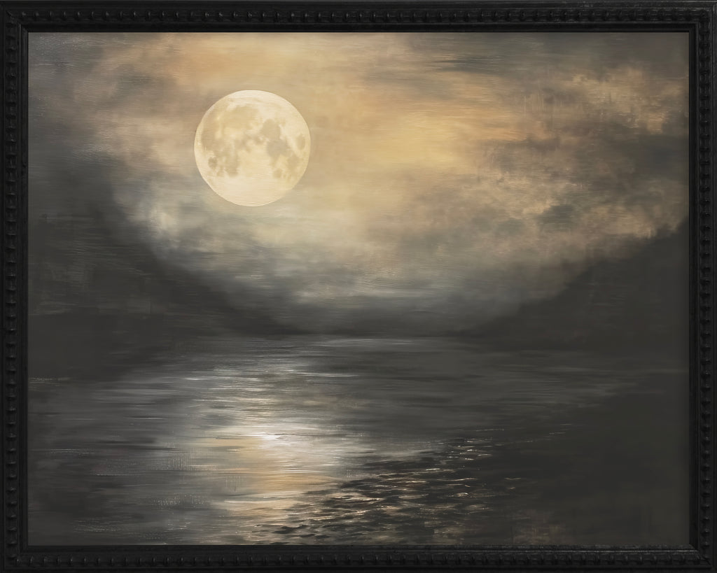 16x20 Black Bead Gallery Frame - Moon Reflections