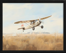 Load image into Gallery viewer, 16x20 Black Bead Gallery Frame - Vintage Airplane
