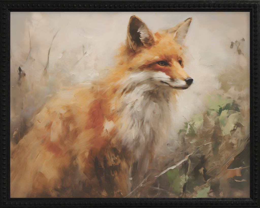 16x20 Black Bead Gallery Frame - Vintage Fox