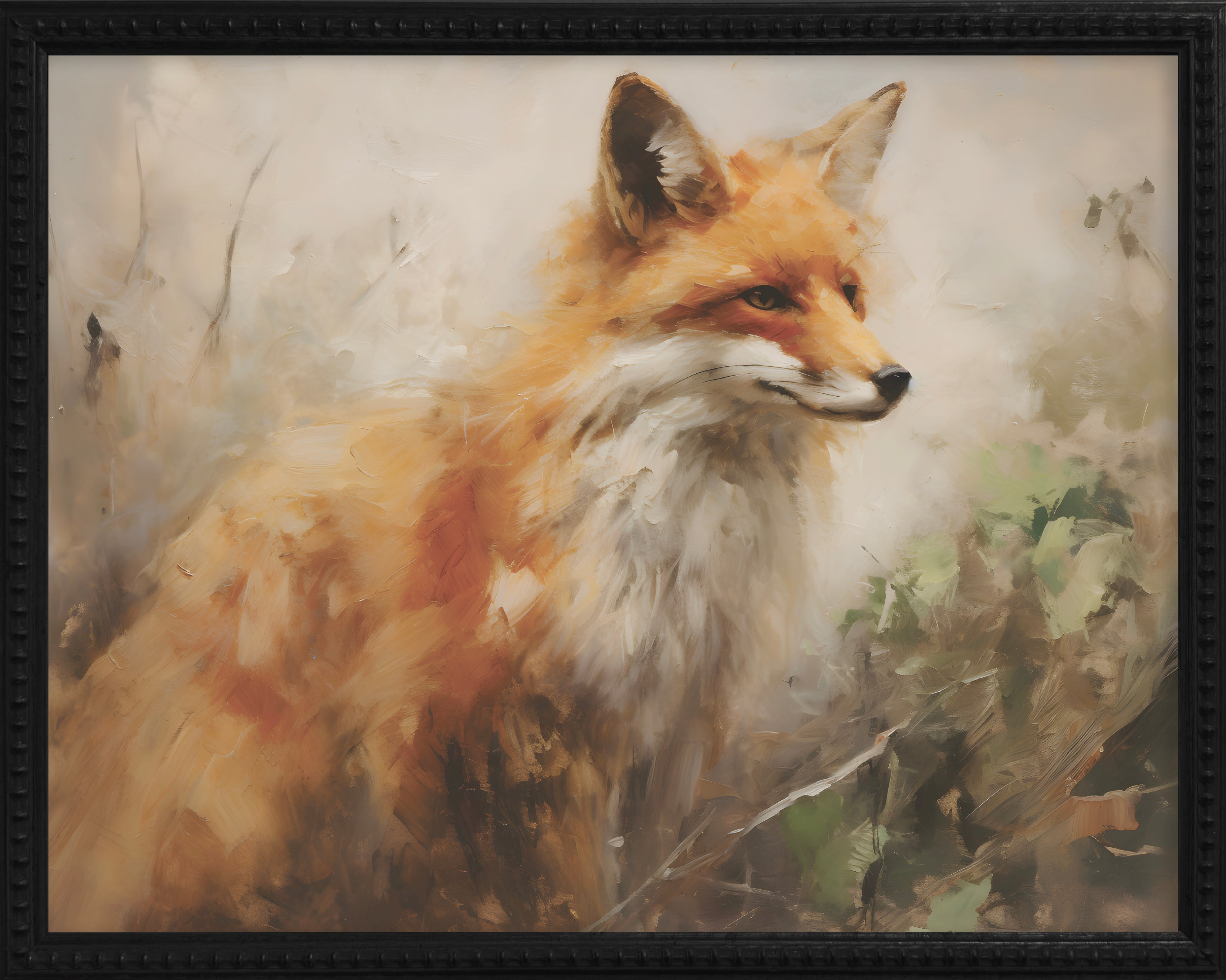 16x20 Black Bead Gallery Frame - Vintage Fox
