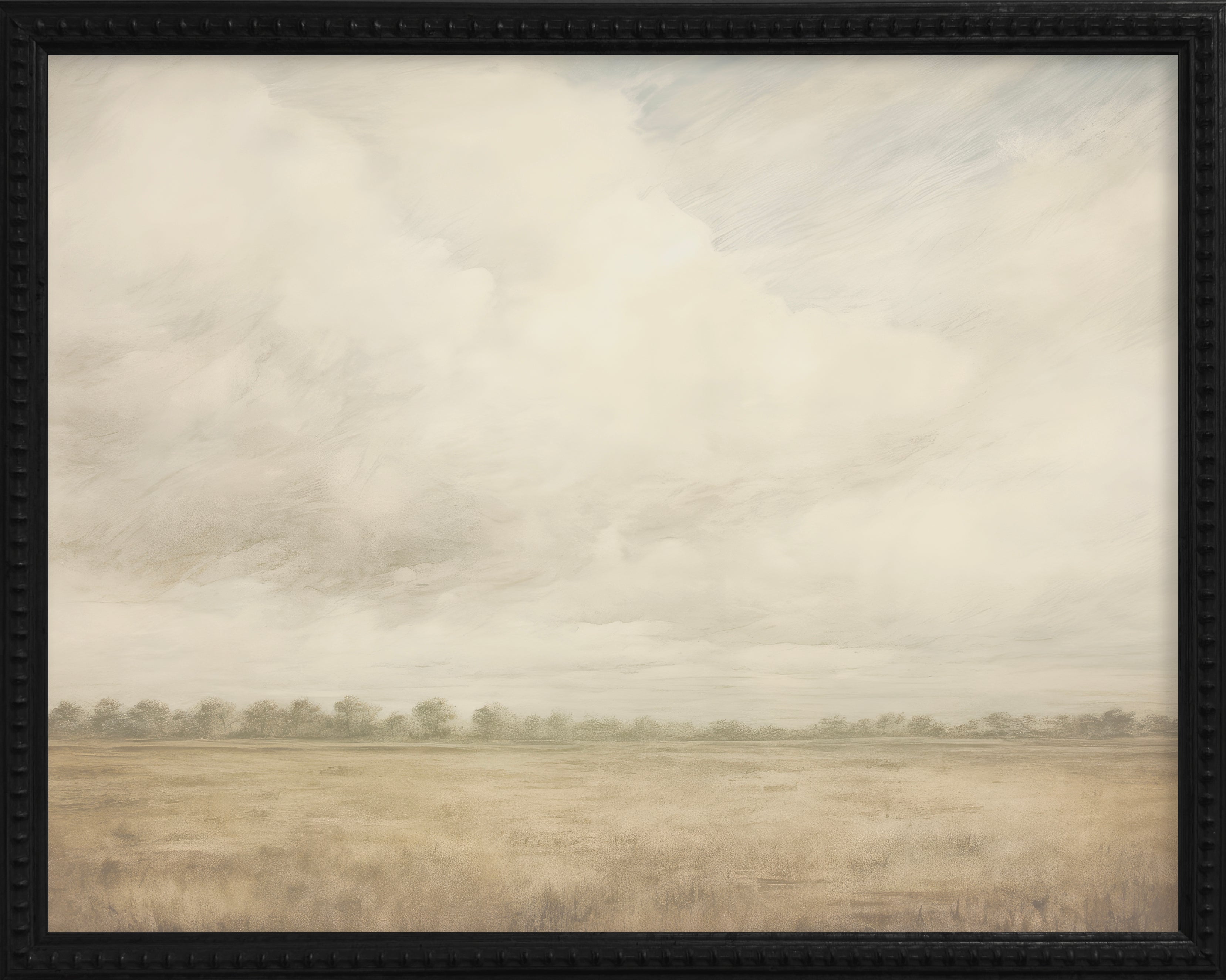 16x20 Black Bead Gallery Frame - Vintage Plains