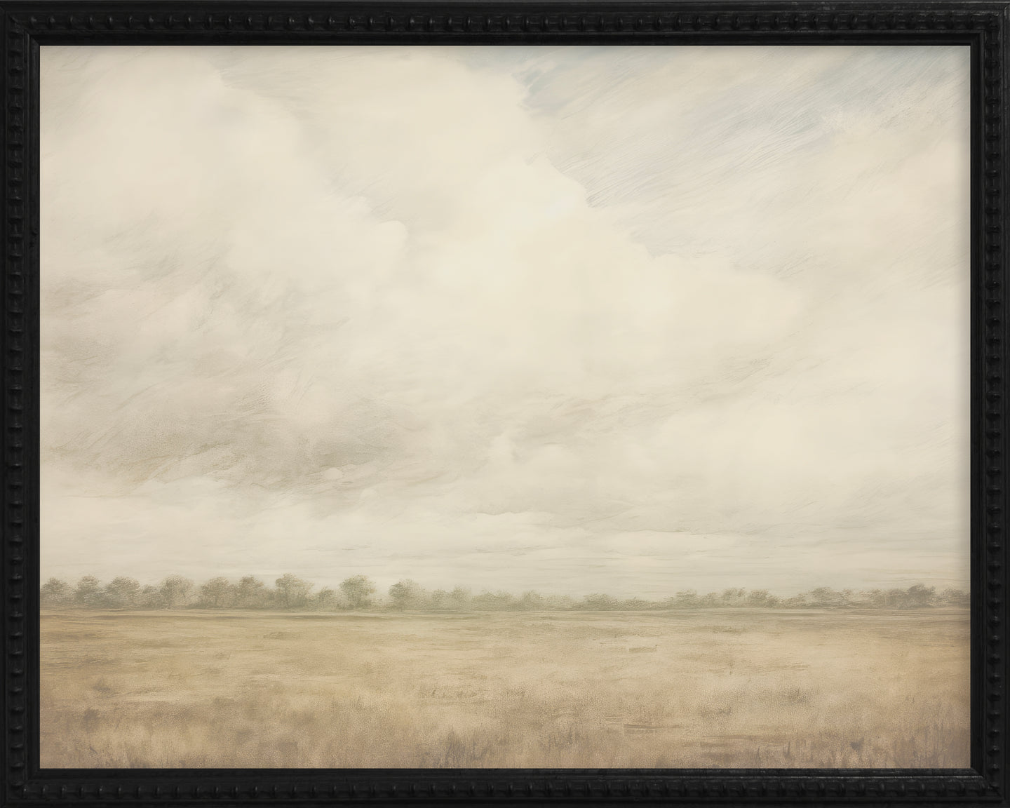 16x20 Black Bead Gallery Frame - Vintage Plains