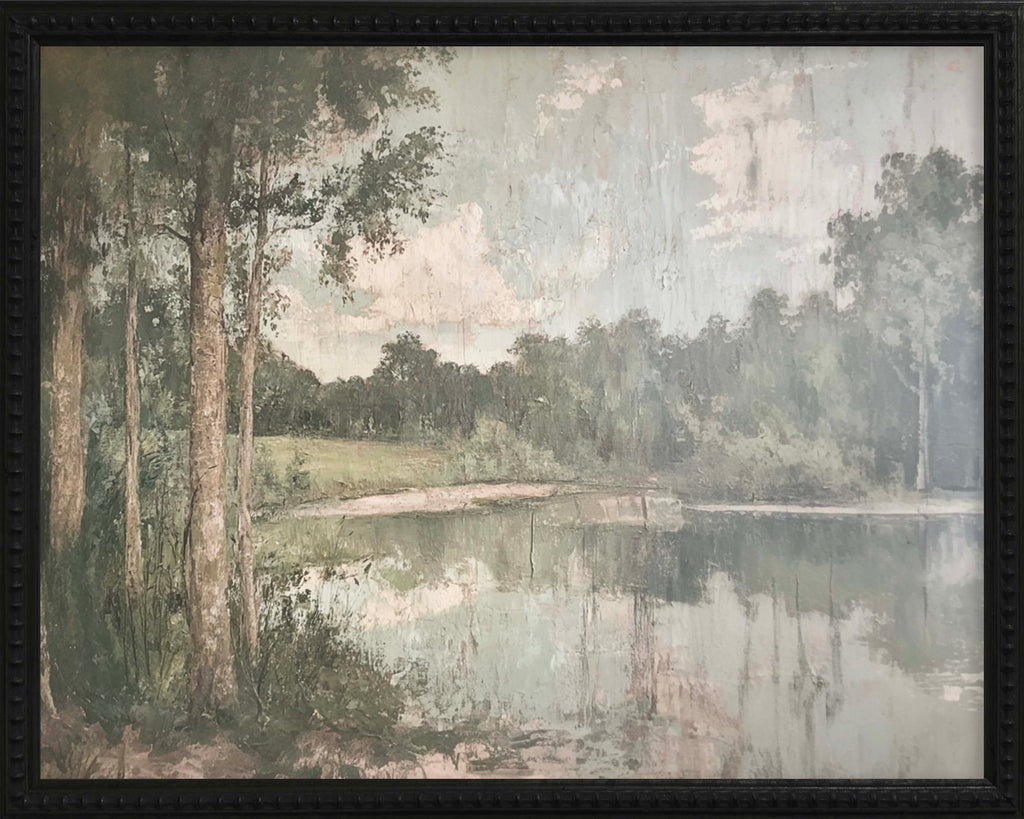 16x20 Black Bead Gallery Frame - Vintage Pond