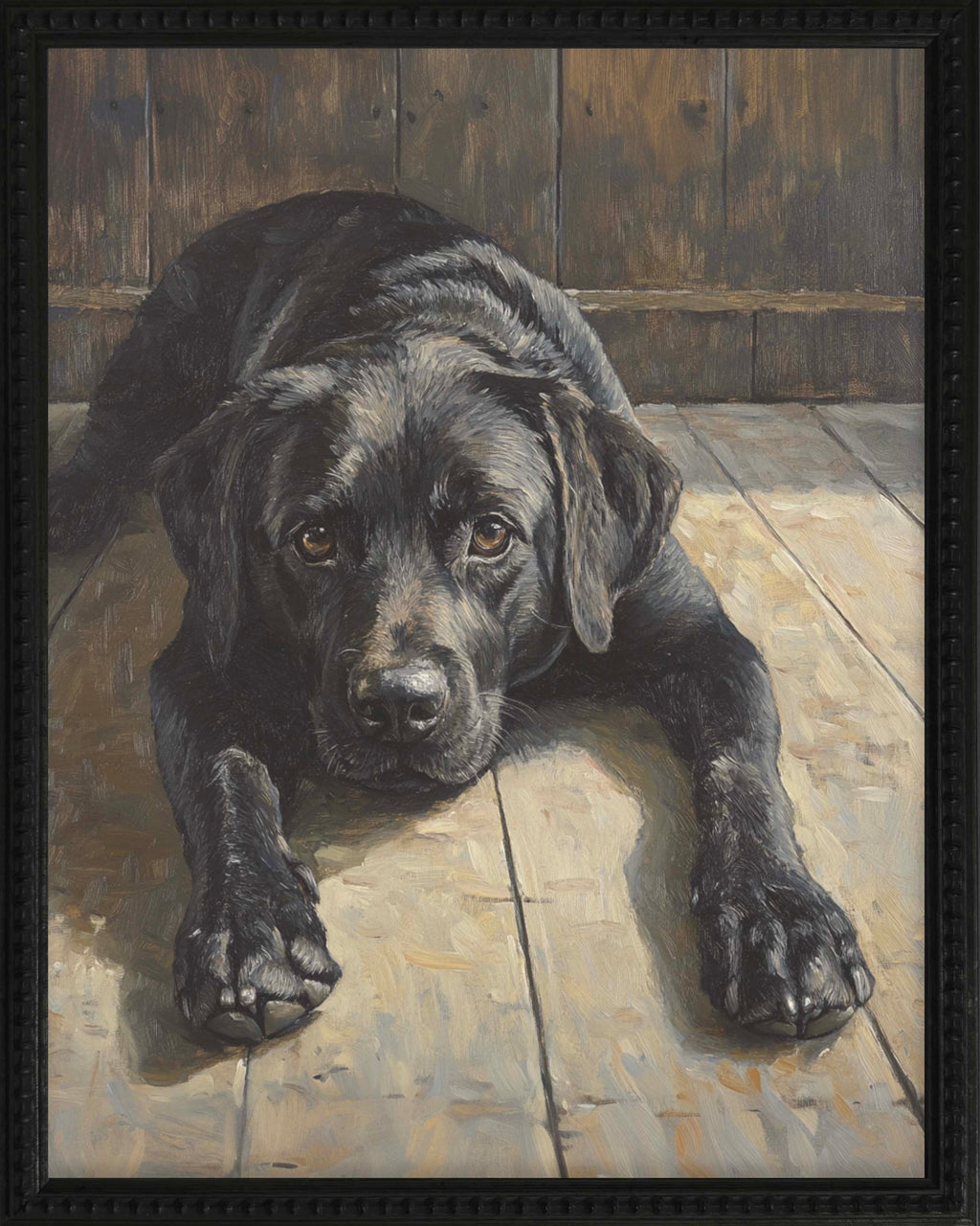 16x20 Black Bead Gallery Frame - Black Lab
