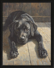Load image into Gallery viewer, 16x20 Black Bead Gallery Frame - Black Lab
