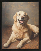 16x20 Black Bead Gallery Frame - Golden Retriever