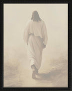 16x20 Black Bead Gallery Frame - Jesus Walking