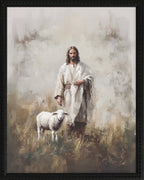 16x20 Black Bead Gallery Frame - Jesus with Lamb