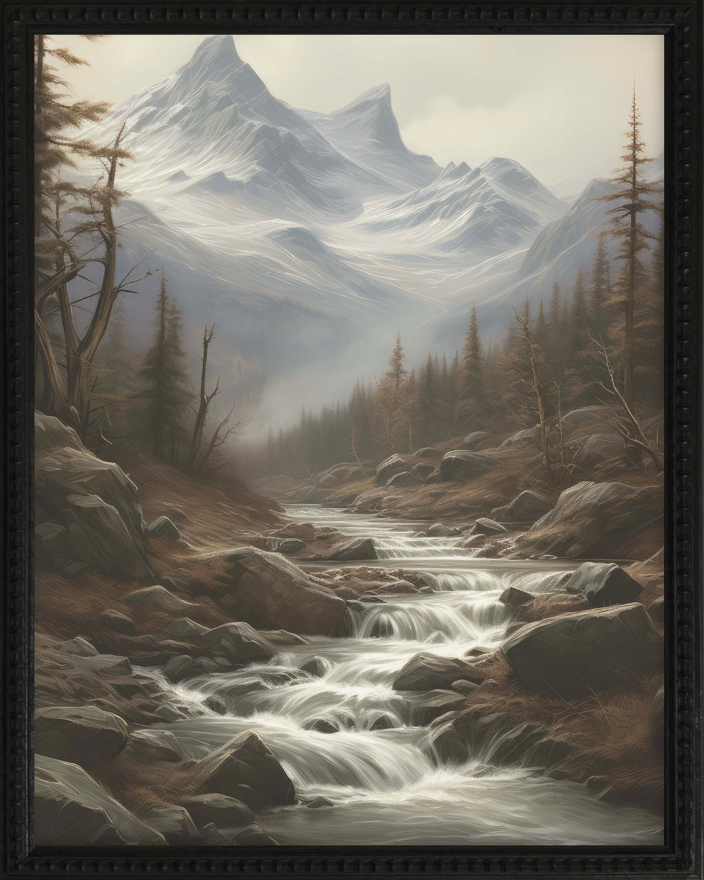 16x20 Black Bead Gallery Frame - Mountain Stream