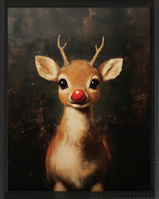 Load image into Gallery viewer, 16x20 Black Bead Gallery Frame - Holiday Reindeer
