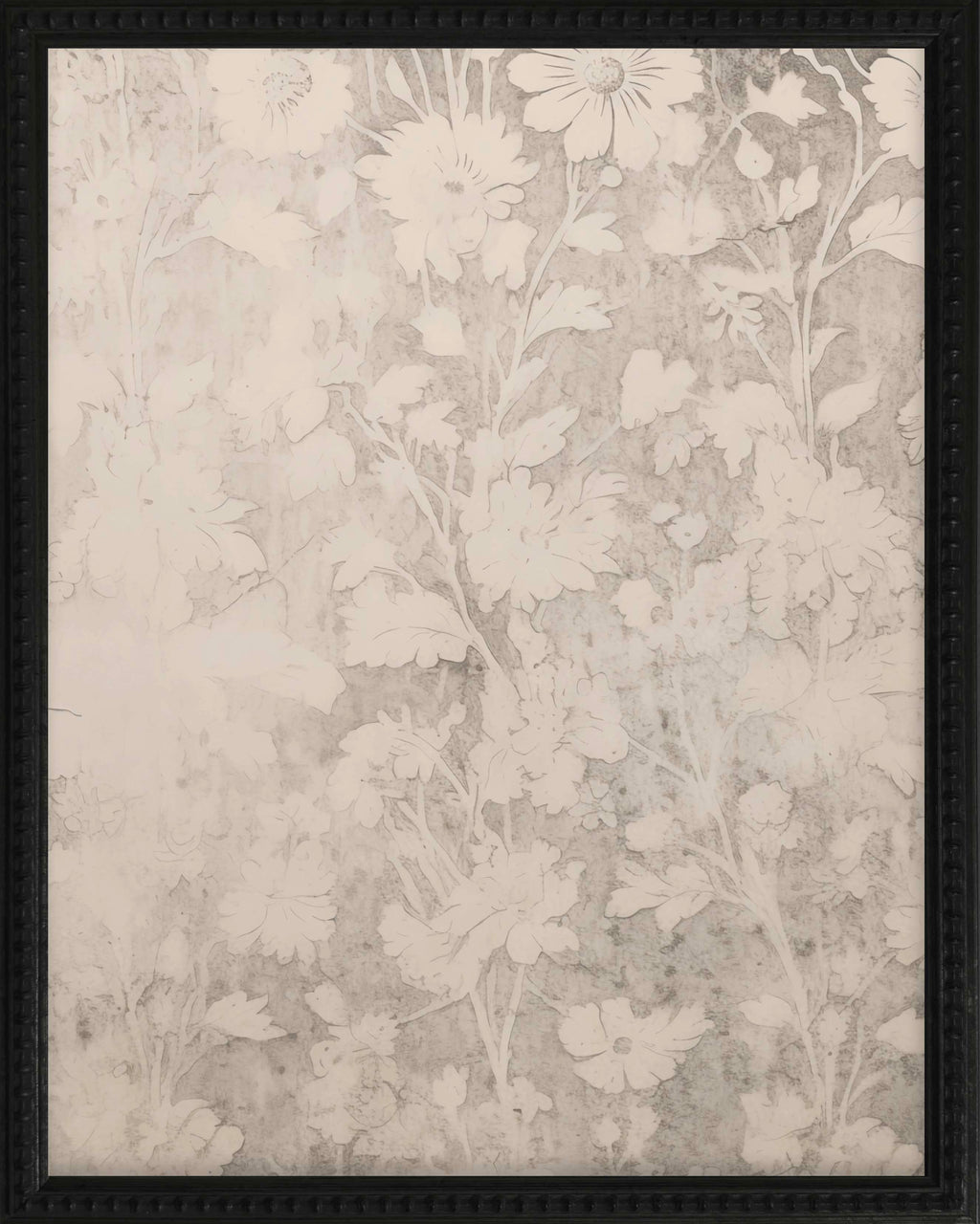 16x20 Black Bead Gallery Frame - Vintage Floral