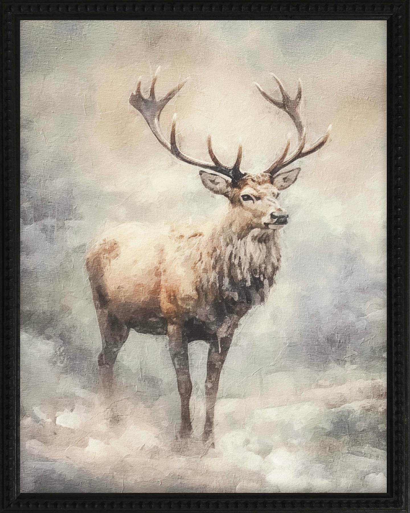 16x20 Black Bead Gallery Frame - Vintage Reindeer