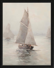 Load image into Gallery viewer, 16x20 Black Bead Gallery Frame - Vintage Sailboat
