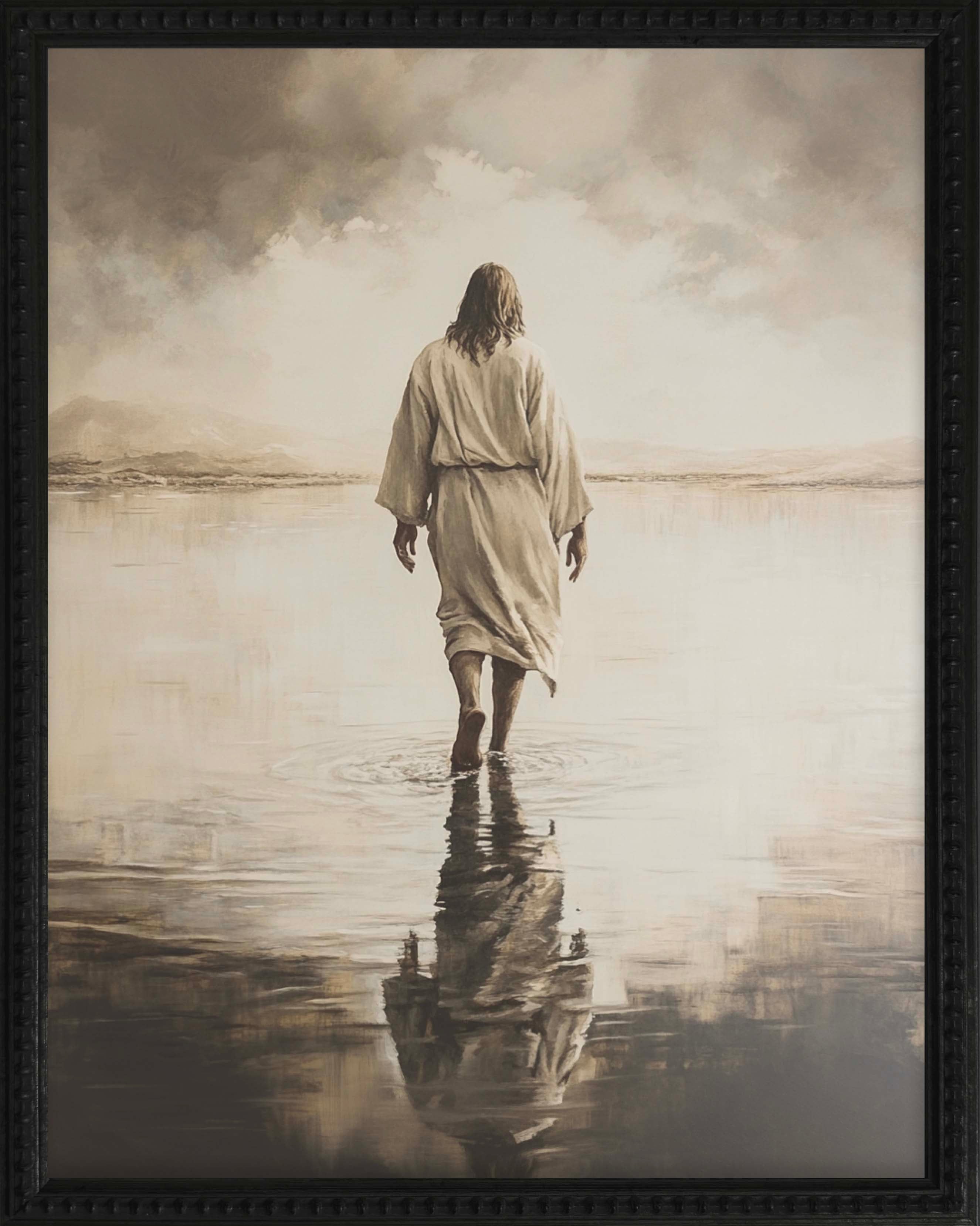 16x20 Black Bead Gallery Frame - Walking on Water