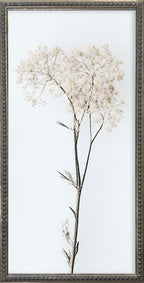 12x24 Whispy Botanicals Silver Bead Gallery Frame