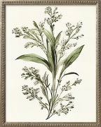 16x20 Green Botanicals Silver Bead Gallery Frame