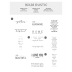 16x28 Rustic