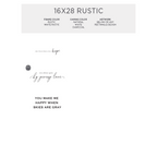 16x28 Rustic