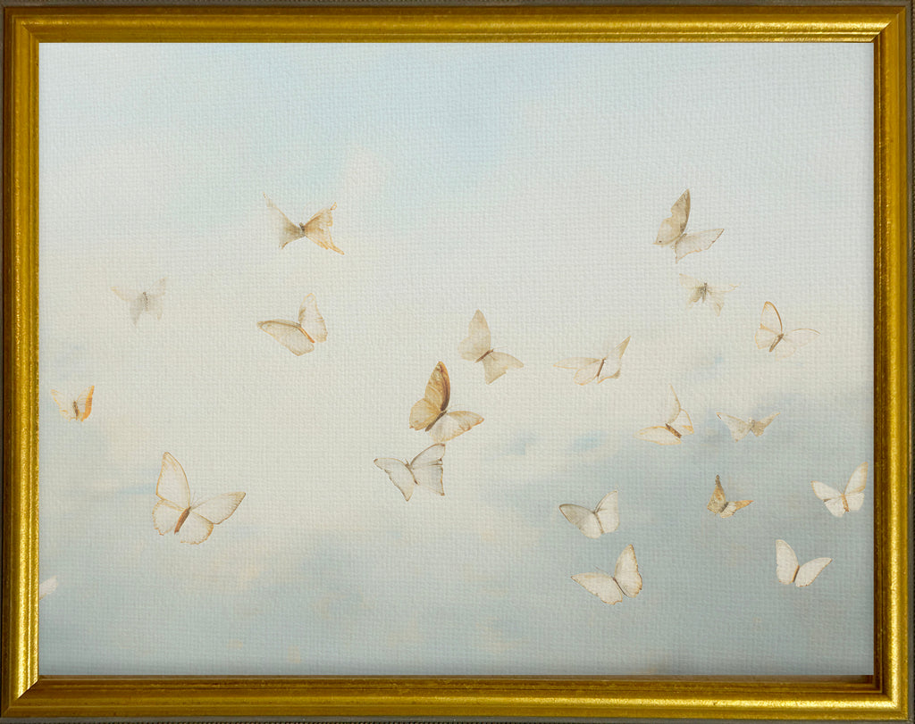 16x20 Gold Gallery Frame - Butterflies