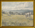 16x20 Gold Gallery Frame - Country Cows