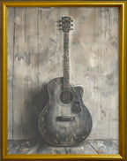 16x20 Gold Gallery Frame - Guitar