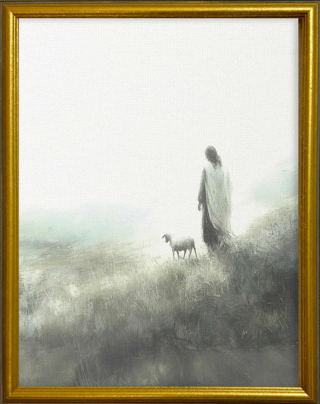 16x20 Gold Gallery Frame - He Left the 99