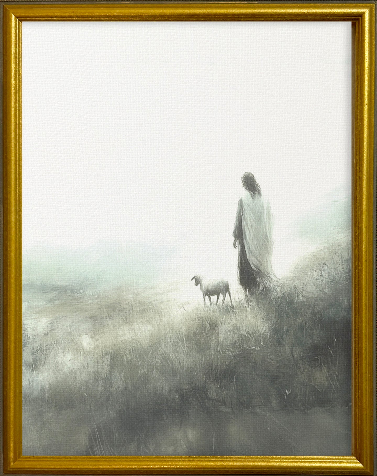 16x20 Gold Gallery Frame - He Left the 99