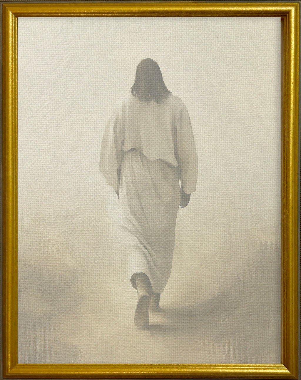 16x20 Gold Gallery Frame - Jesus Walking