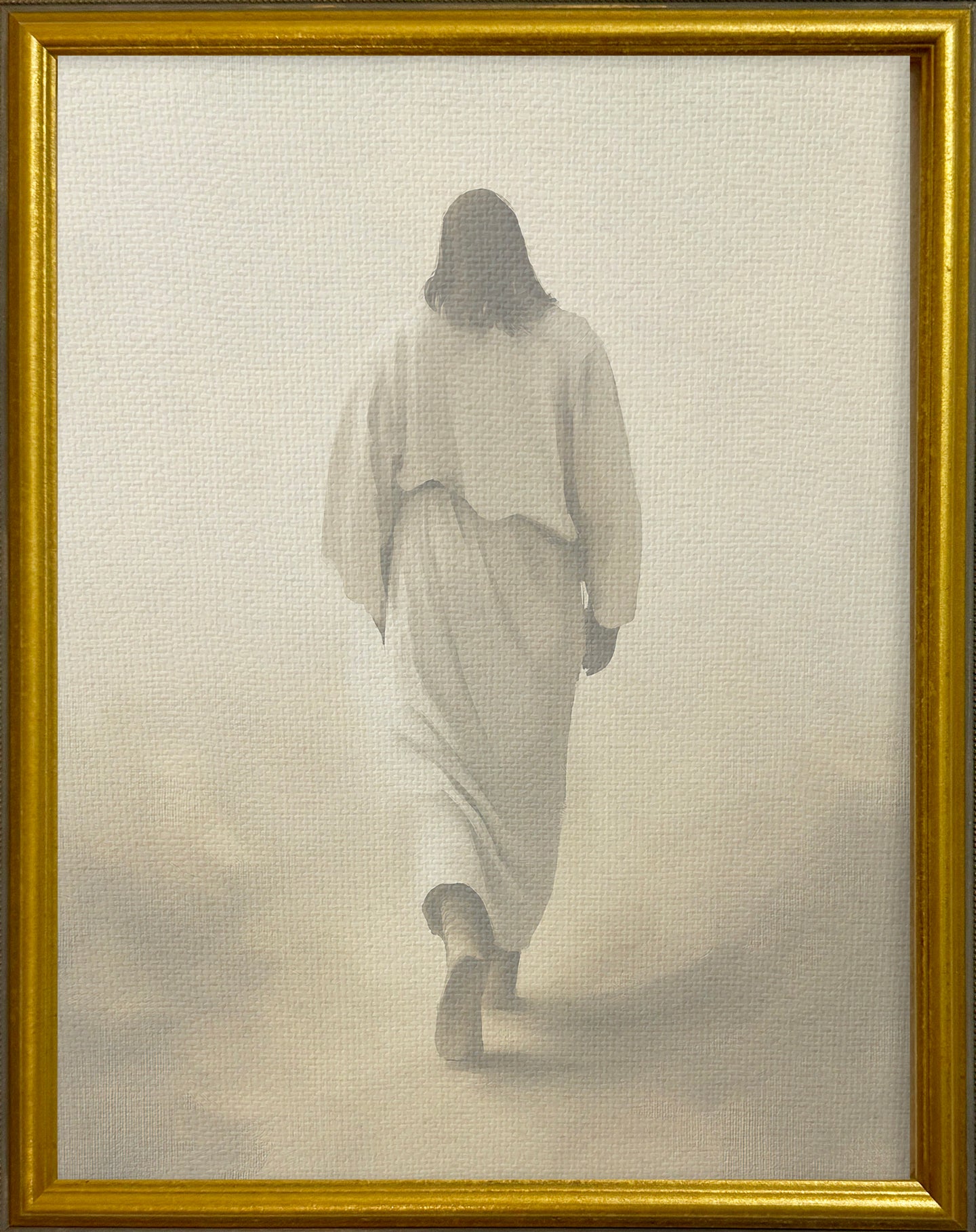 16x20 Gold Gallery Frame - Jesus Walking