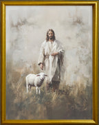 16x20 Gold Gallery Frame - Jesus With Lamb