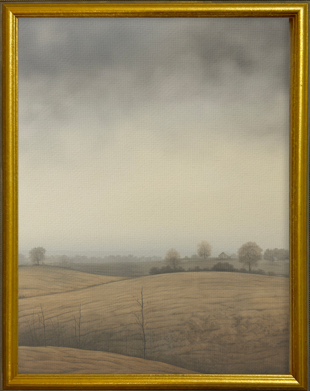 16x20 Gold Gallery Frame - Moody Hills