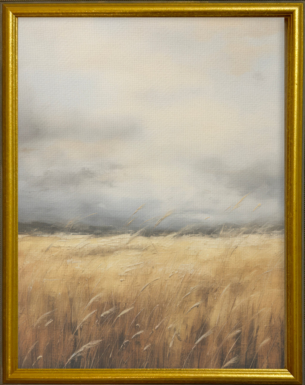 16x20 Gold Gallery Frame - Moody Wheat