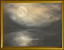 Load image into Gallery viewer, 16x20 Gold Gallery Frame - Moon Reflection
