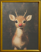 16x20 Gold Gallery Frame - Holiday Reindeer