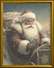Load image into Gallery viewer, 16x20 Gold Gallery Frame - Santa in Sleigh
