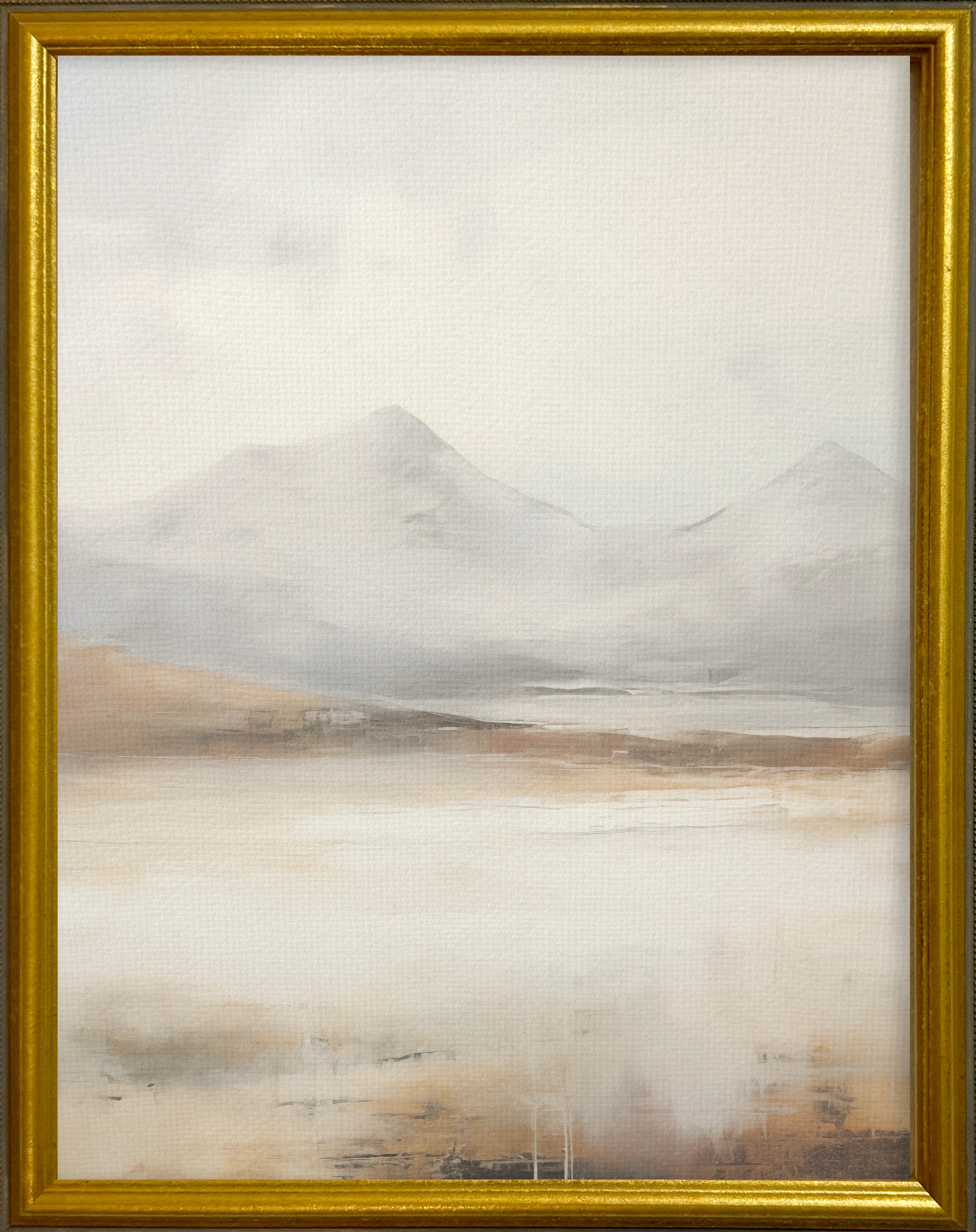 16x20 Gold Gallery Frame - Soft Mountains