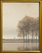 16x20 Gold Gallery Frame - Tree Reflections