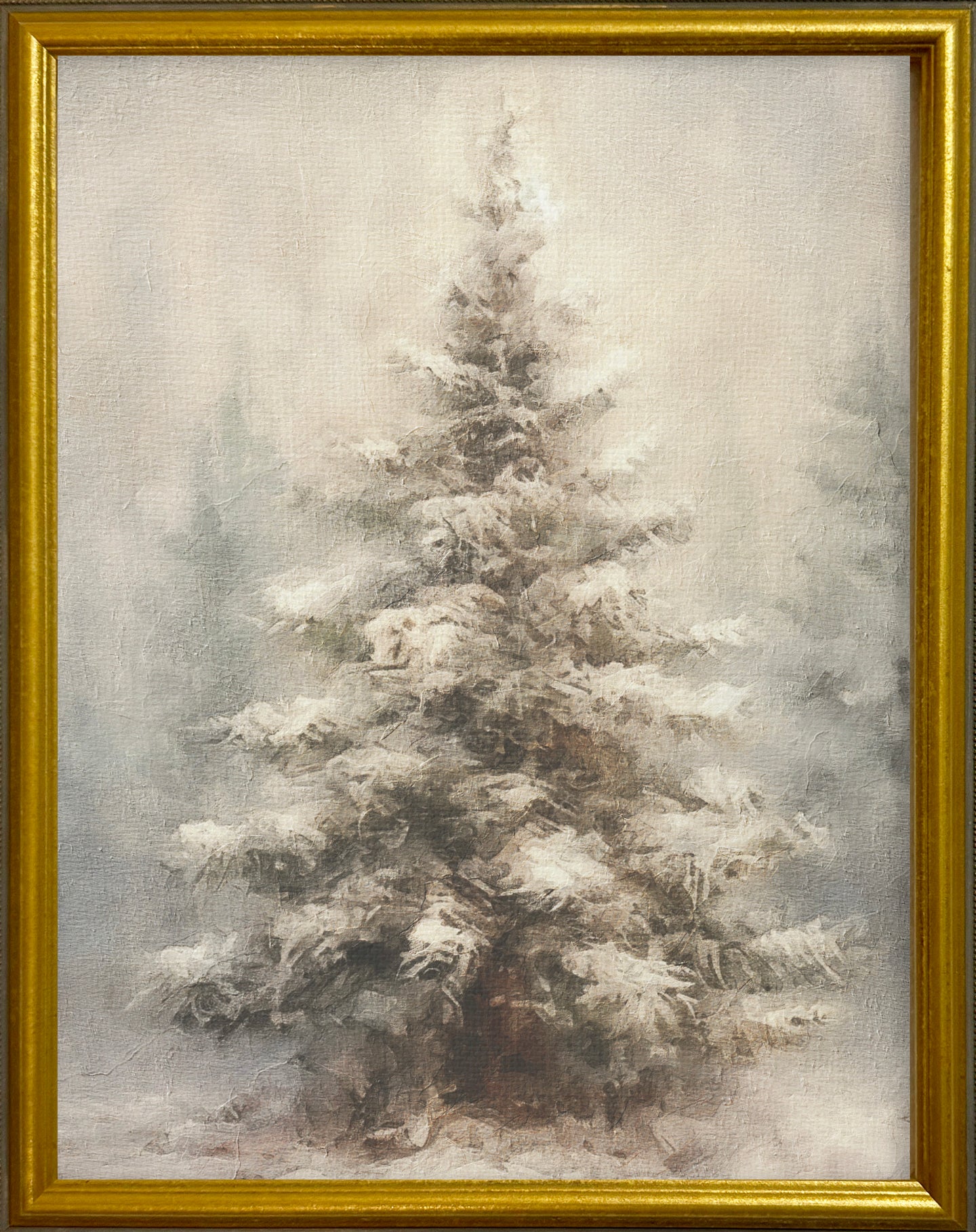 16x20 Gold Gallery Frame - Vintage Christmas Tree