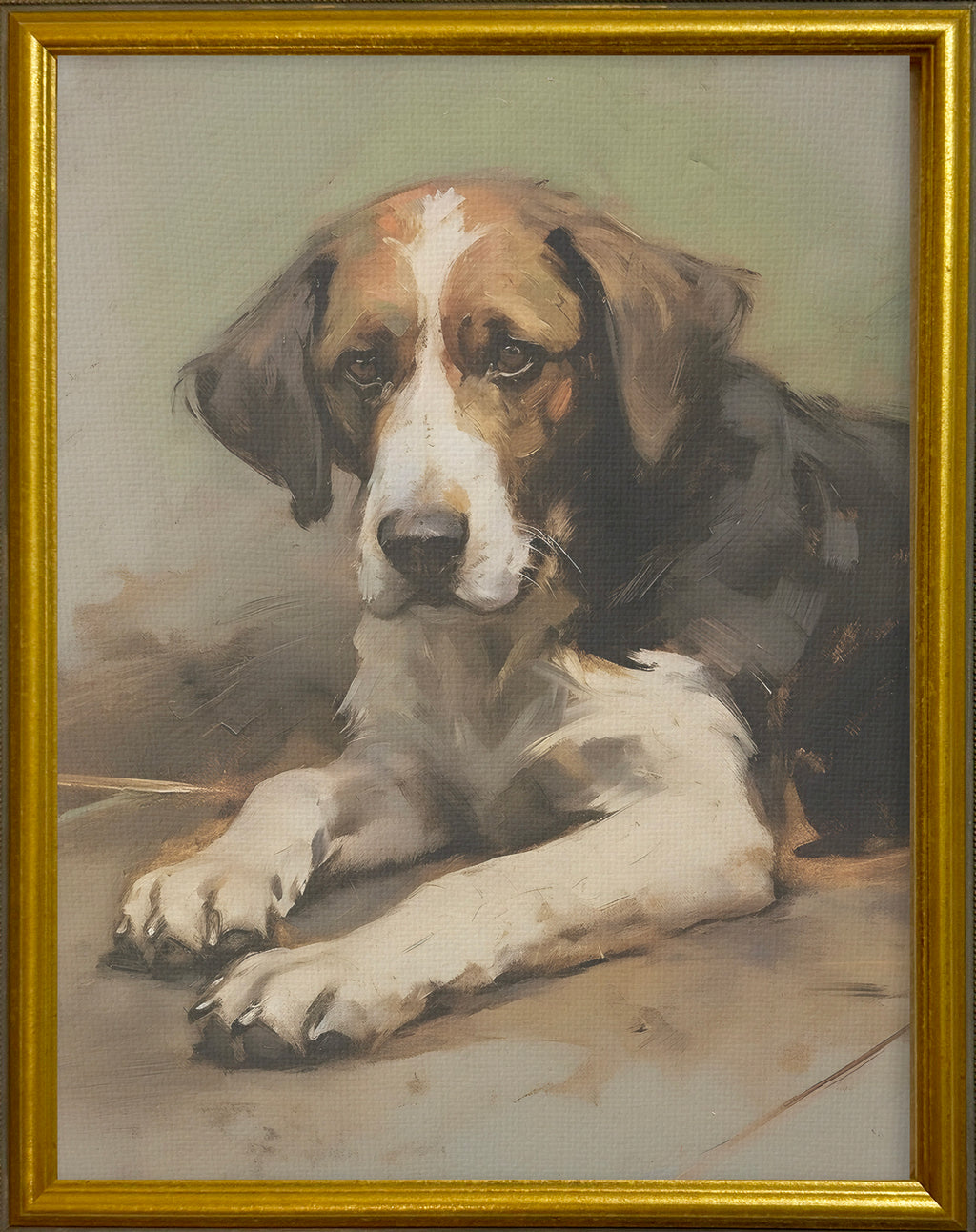 16x20 Gold Gallery Frame - Vintage Dog