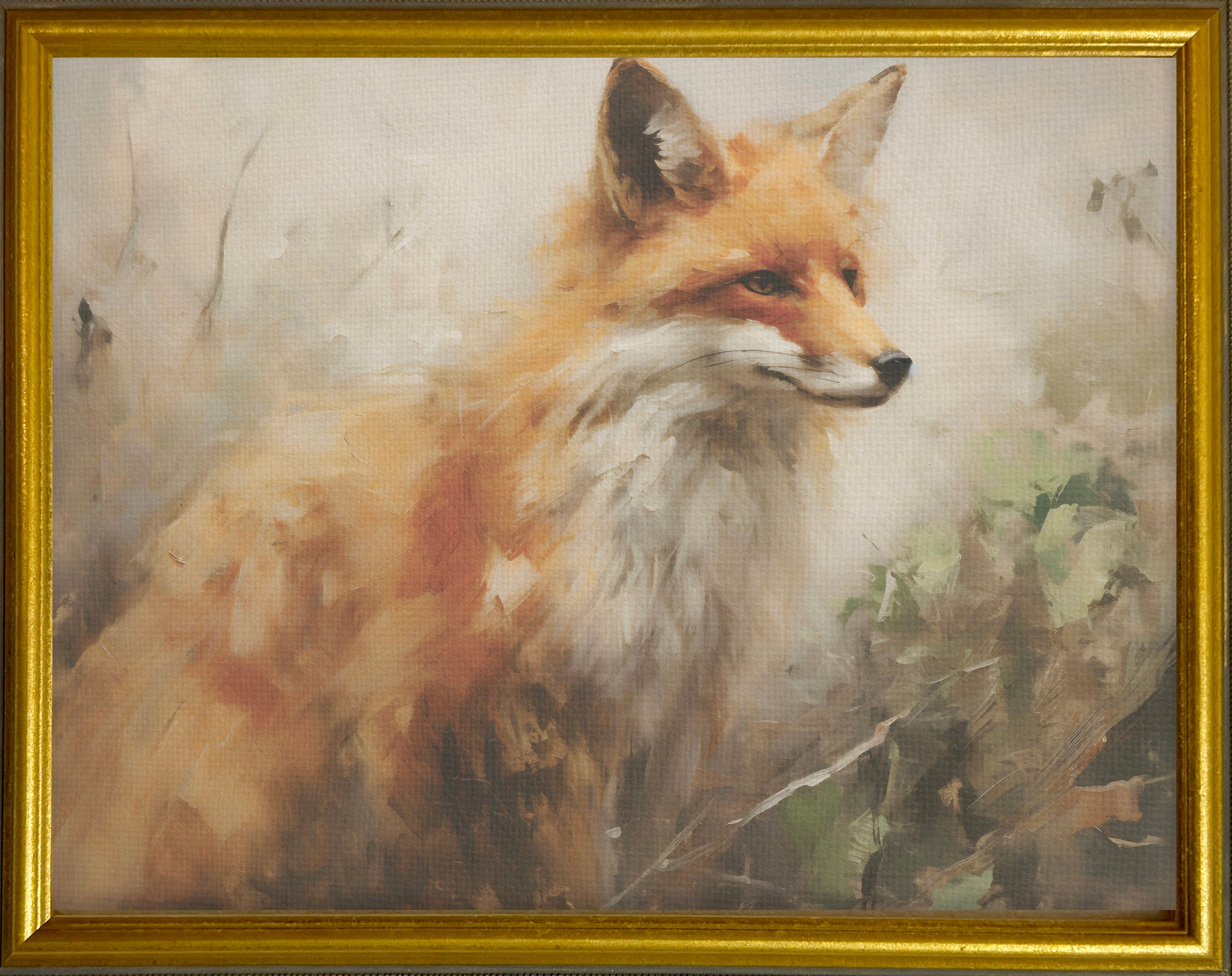 16x20 Gold Gallery Frame - Vintage Fox